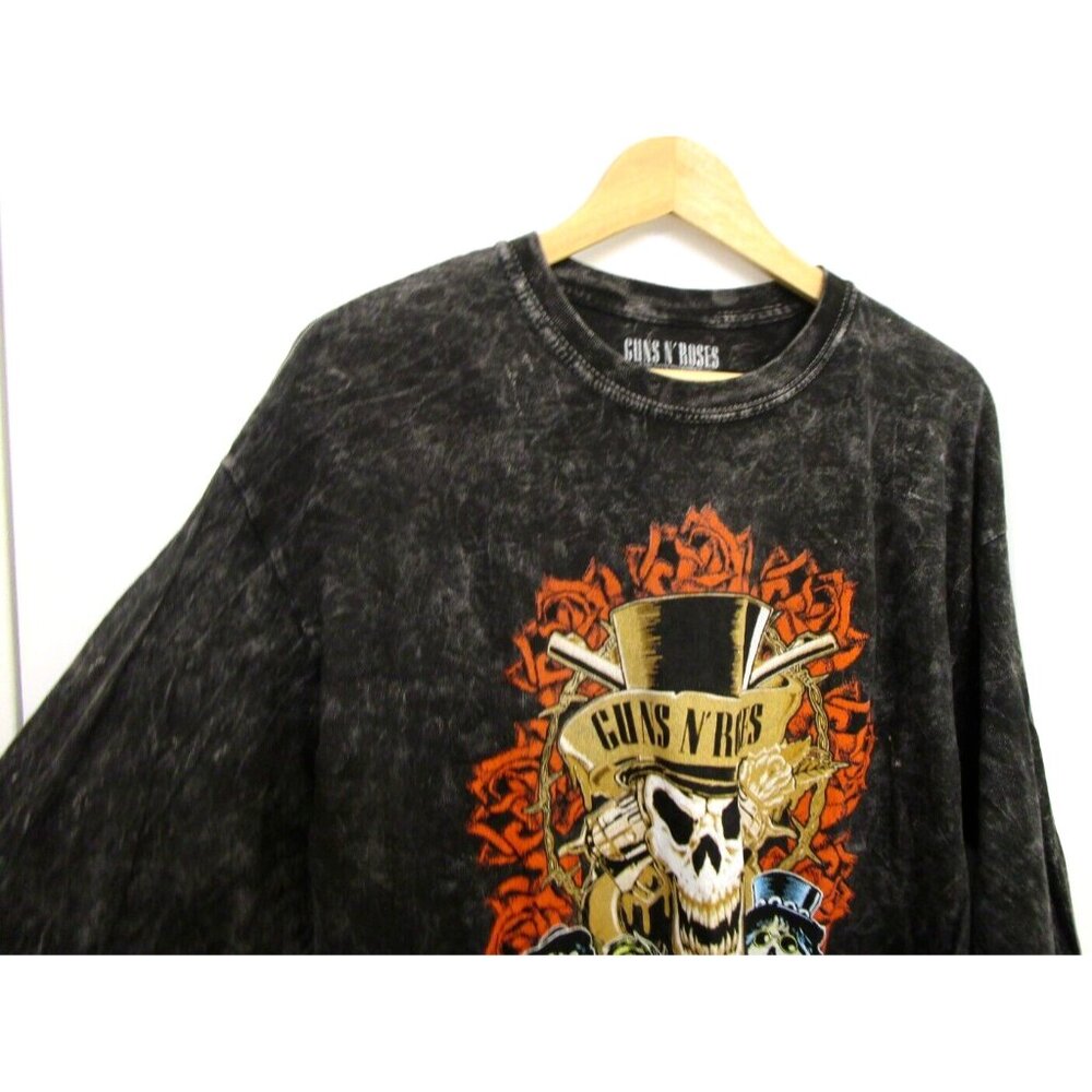 Guns N' Roses Long Sleeve Men Large Graphic Gray T-Shirt - 100% Cotton - NWOT - Picture 3 of 13